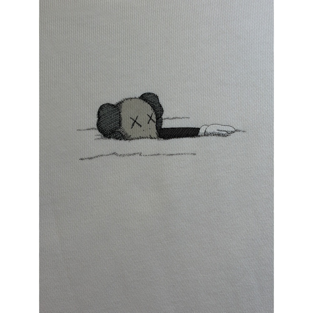 Uniqlo Cream KAWS Separated Graphic Sweatshirt Mens XL Good